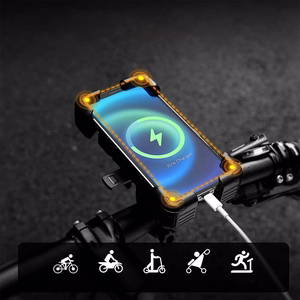 Rockbros 25210030001 tālruņa turētājs velosipēdam uz stūres - melns