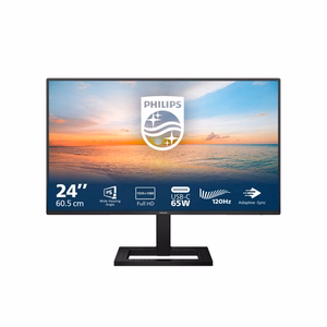 Philips 1000 series 24E1N1300AE/00 monitors 60,5 cm (23,8") 1920 x 1080 pikseļi Full HD LCD melns