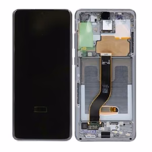 LCD ekrāns Samsung G985F/G986F S20 Plus ar skārienjūtīgo ekrānu un rāmi „Cosmic Grey“ – oriģināls (servisa komplekts)