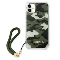 Guess GUHCN61KSARKA iPhone 11 6.1" / Xr zaļš/haki cietais apvalks Camo kolekcija