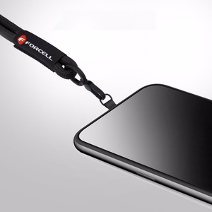 FORCELL F-DESIGN R10X40 rokas telefona siksniņa ar regulējamu garumu (maks. 20cm cilpā) melna