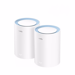 Cudy M1200 divu ierīču divjoslu Mesh Wi-Fi sistēma (2,4/5 GHz), Wi-Fi 5 (802.11ac), balta, 1 iekšējā antena