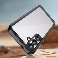 Kosmosa apvalks ar želejas rāmi Samsung Galaxy S25+ - melns