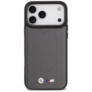 BMW M Quilted Logo MagSafe case for iPhone 17 Pro Max - graphite