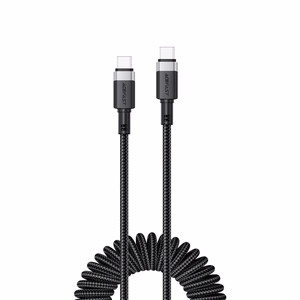 Acefast C14-03 USB-C - USB-C atsperu kabelis 480Mb/s 3A 1,2 m - melns