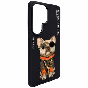 Nimmy Glasses Cool Dog maciņš Samsung Galaxy S26 Ultra melns