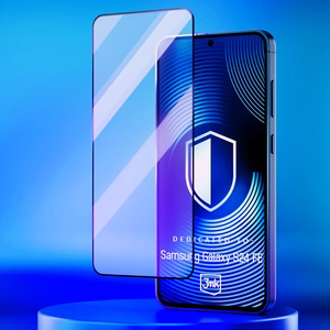 Aizsargstikls 3mk HardGlass Max Lite melns Samsung Galaxy S24 FE