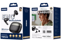 JELLICO Bezvadu austiņas (ENC) TWS32 melns