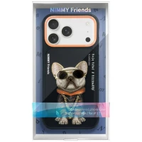 Nimmy Glasses Cool suņa viedtālruņa apvalks iPhone 17 Pro - melns