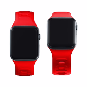 3mk silikona siksniņa Apple Watch, 38/40/41/42 mm, sarkans, mazais izmērs