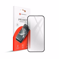Forcell Privacy aizsargstikls - Iphone 14 Pro Max melns