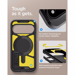 Spigen Tough Armor Mag MagSafe maciņš, paredzēts Google Pixel 11 Pro XL, melns