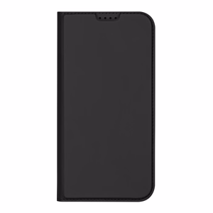 Dux Ducis Skin Pro viedtālruņa apvalks iPhone 16 Plus ar atveramu vāciņu un karšu nodalījumu - melns