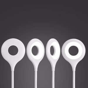 Mini Wozinsky bezvadu LED lasīšanas lampa ar klipsi + USB-C kabelis - Balta
