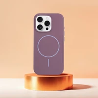 Spīdīgs magnētiskais viedtālruņa apvalks, saderīgs ar MagSafe, paredzēts IPHONE 13 PRO, violetas krāsas