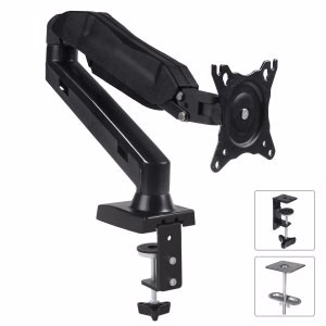 Maclean MC-860 monitor mount / stand 68.6 cm (27") melns Desk