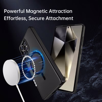 Rock Guard Touch Matte Series Magnētiskais viedtālruņa apvalks Samsung Galaxy S25 pelēks