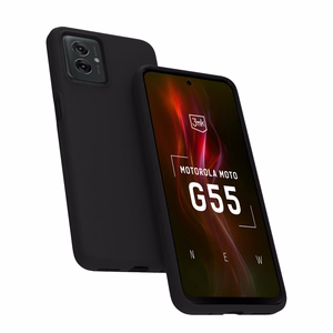 3mk Matēts viedtālruņa apvalks Motorola Moto G55 5G - melns