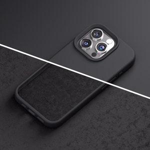 Silikona apvalks Etteri - iPhone 15 Pro 6,1" melns