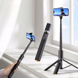 TECH-PROTECT L08S BLUETOOTH SELFIJU NŪJA AR TRIJKĀJI MELNS
