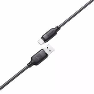 USB kabelis Acefast C16-04 USB-A uz USB-C 1.2m melns