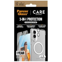 CARE by PanzerGlass Flagship 3in1 apvalks+stikls+lēca Samsung Galaxy S25 Edge - caurspīdīgs