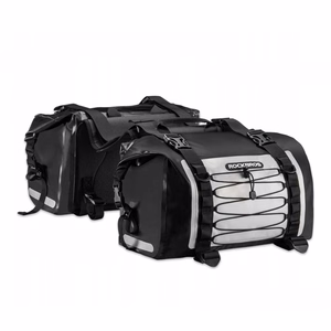 Rockbros AS-010BGR ūdensnecaurlaidīga motocikla soma, pelēka