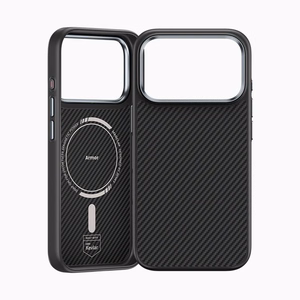 Benks Magnetic Armor Pro Kevlar Чехол Metal Frame 600D (A069) для Iphone 17 Pro чёрный (Camera Control Button)