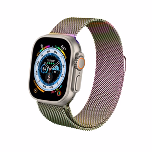 Crong Milano Steel nerūsējošā tērauda siksniņa Apple Watch 38 / 40 / 41 / 42 mm, zaigojoša
