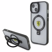 Ferrari gredzena statīva 2023 kolekcijas magnētiskais viedtālruņa apvalks iPhone 15 Plus / 14 Plus - caurspīdīgs