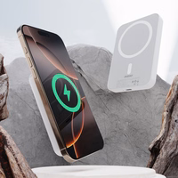 Portatīvais lādētājs Dudao K26S 5000mAh 20W USB-A / USB-C / Magnētiskais - balta