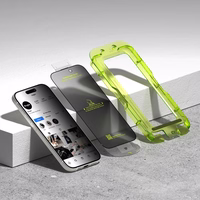 Ringke Easy Slide 2 daļu privātuma stikla komplekts iPhone 17 - melns