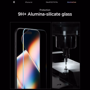 Spigen Glas.TR EZ Fit Pro rūdītais stikls iPhone 17 Air - caurspīdīgs