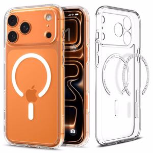 Spigen Ultra Hybrid Magnētiskais viedtālruņa apvalks iPhone 17 Pro Max - caurspīdīgs un balts