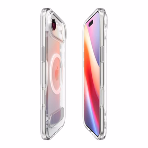 Spigen Ultra Hybrid "S" Magnētiskais viedtālruņa apvalks iPhone 17 Air - Caurspīdīgs un balts