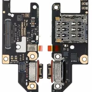 Flex Xiaomi Poco M8 Pro 5G ar uzlādes konektoru un mikrofonu, SIM kartes kontakts oriģināls (service pack)