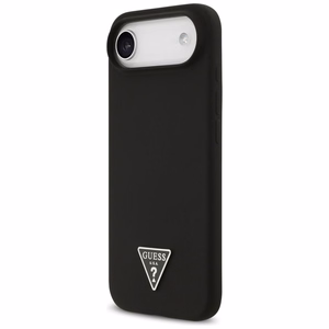 Guess Silikona Trīsstūra Logotipa Magnētiskais viedtālruņa apvalks iPhone 17 Air - melna