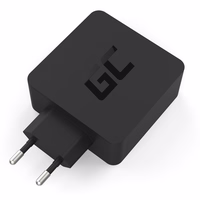 zaļš Cell lādētājs USB-C 60W PD with kabelis USB-C Apple MacBook Pro 13, Asus ZenBook, HP Spectre, Lenovo ThinkPad an others
