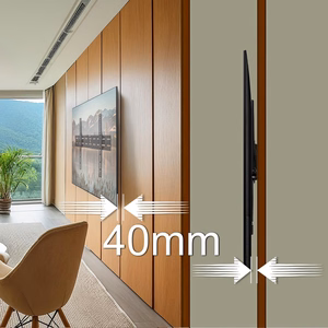 MACLEAN BRACKETS MC-862 Original Extra Sturdy Adjustable Easy Installation TV Bracket 26-55" 40kg Universal Black max Vesa 400x400
