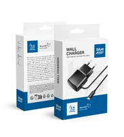BLUE STAR lādētājs ceļojumiem 2A 10W ar Micro USB kabeli TFK-TC-1100B melns