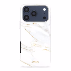 MIO White Marble Magsafe Compatible for iPhone 17 Pro Max