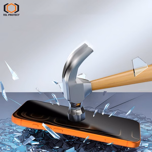 Tel Protect Dust-Free Easy Fit Privacy Full Glue 6D rūdīts stikls priekš Iphone 15 Pro melns