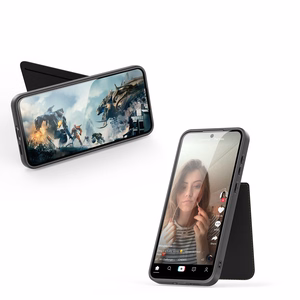 Viedtālruņa apvalks Samsung Galaxy S25+ ar statīvu un maku (m) - melns