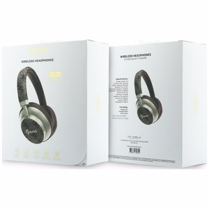 Bezvadu austiņas Guess ENC 4G Gold Script Metal, brūnas