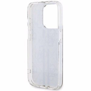 Guess IML 4G Gold Stripe viedtālruņa apvalks iPhone 15 Pro - brūns