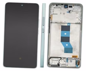 LCD screen Xiaomi Redmi Note 14 5G ar touch screen ar frame Coral Zaļš original (service pack)