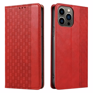 Magnet Strap Case для Samsung Galaxy S23+ флип-кошелёк мини-ремешок подставка красный