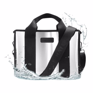 Водоотталкивающая дорожная сумка через плечо Case-Mate Mini Travel Tote Bag, Silver Chrome