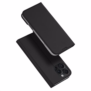 Dux Ducis Skin Pro iPhone 16 Pro Case with Flip and Card Slot - Black