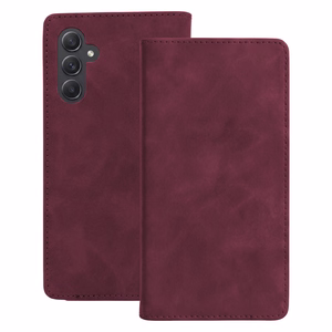 Smart Suede maciņš priekš Samsung Galaxy A54 5G, bordo